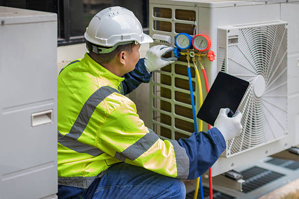Professional Heat Pump Repair technician working in Auberry, CA